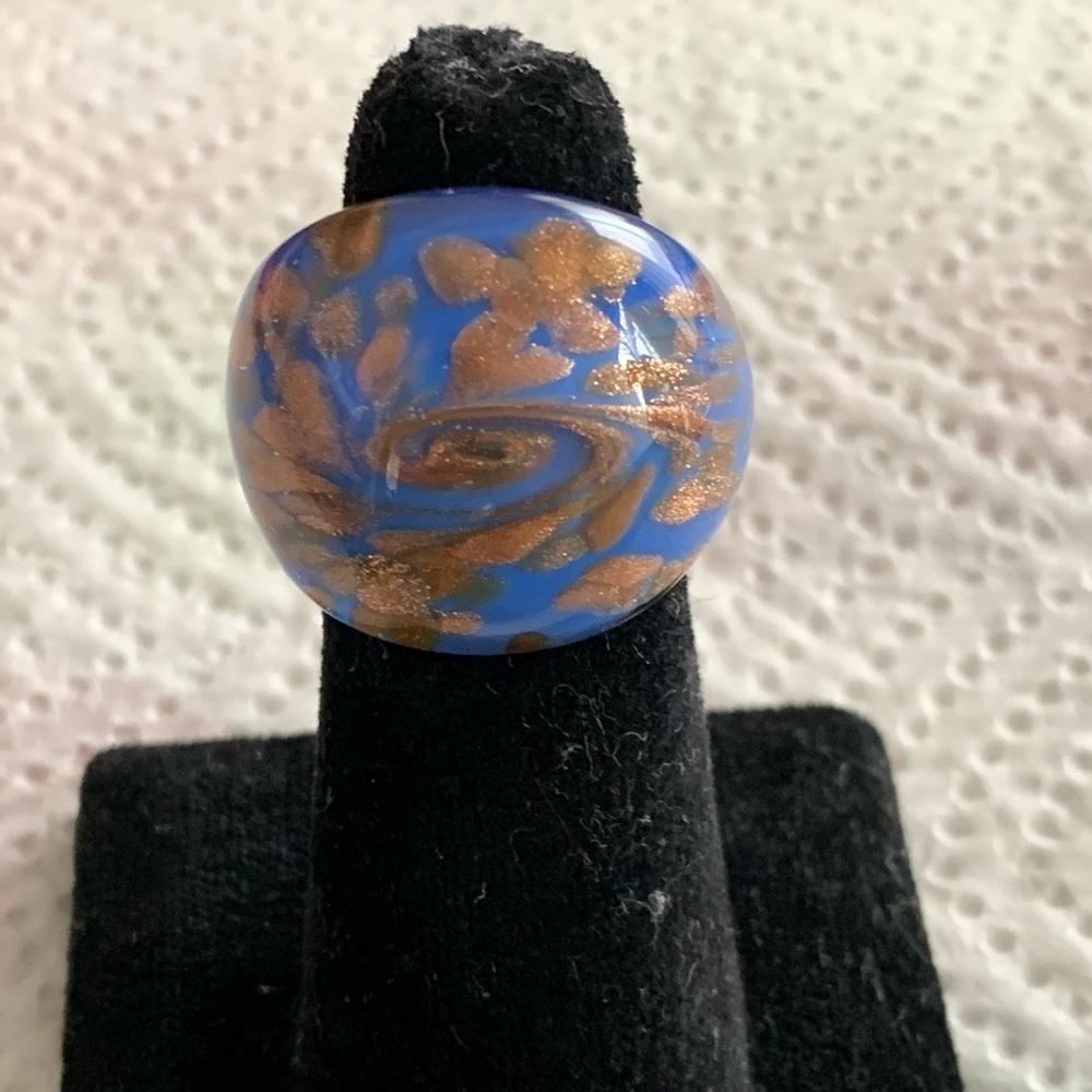 Periwinkle Murano Glass Ring